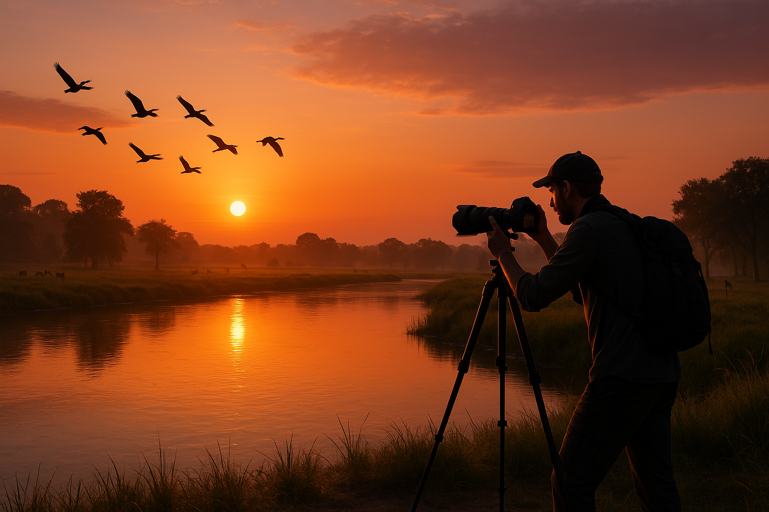 Sunset in Sundarban